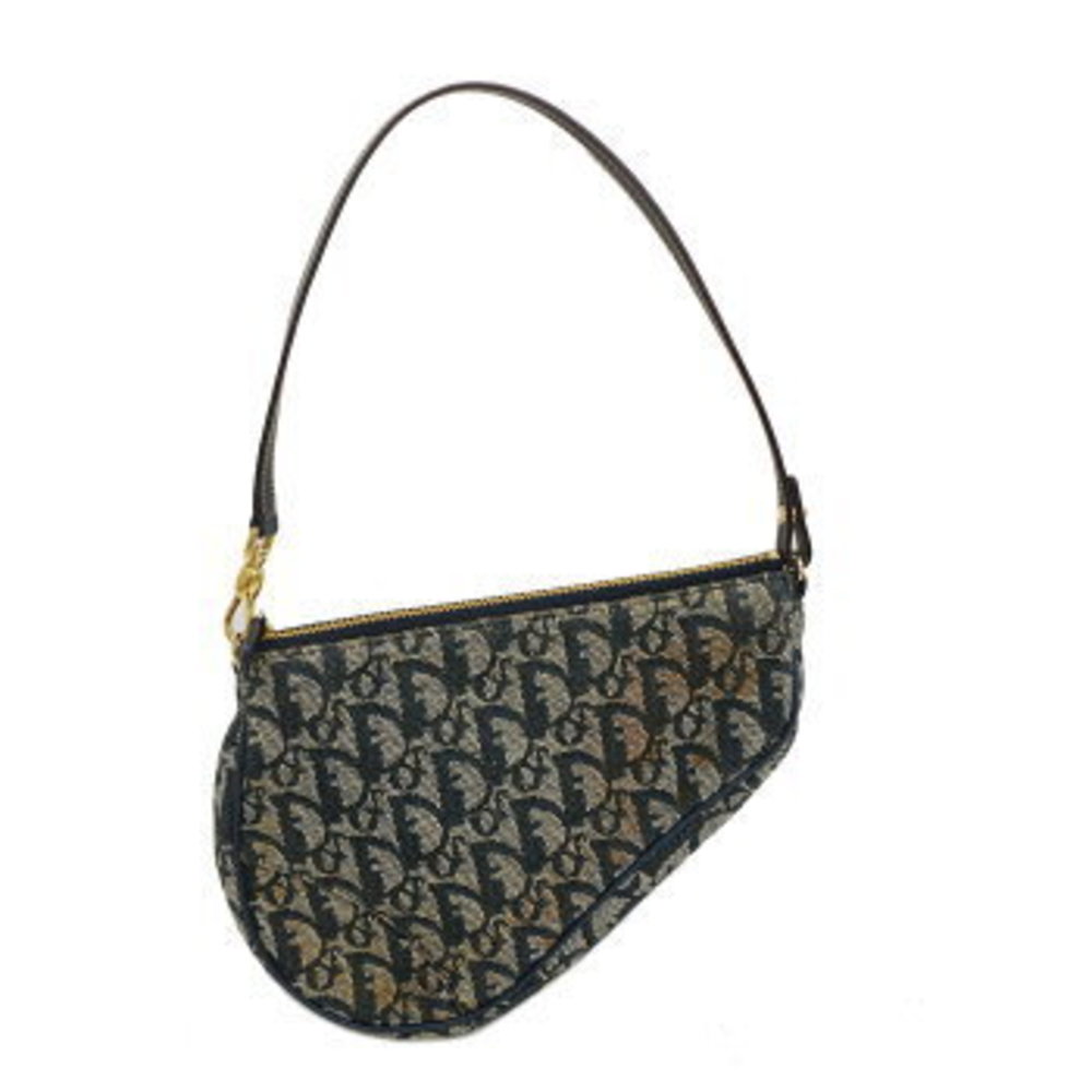 Christian Dior Trotter Saddle Canvas Handbag